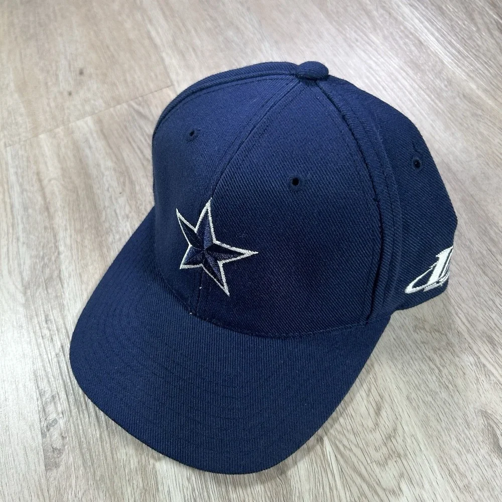 VTG Logo Athletic Dallas Cowboys Fited 7 1/4 Hat NFL Football Blue‎ Wool Cap